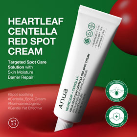 ANUA Heartleaf Centella Red Spot Cream texture close-up