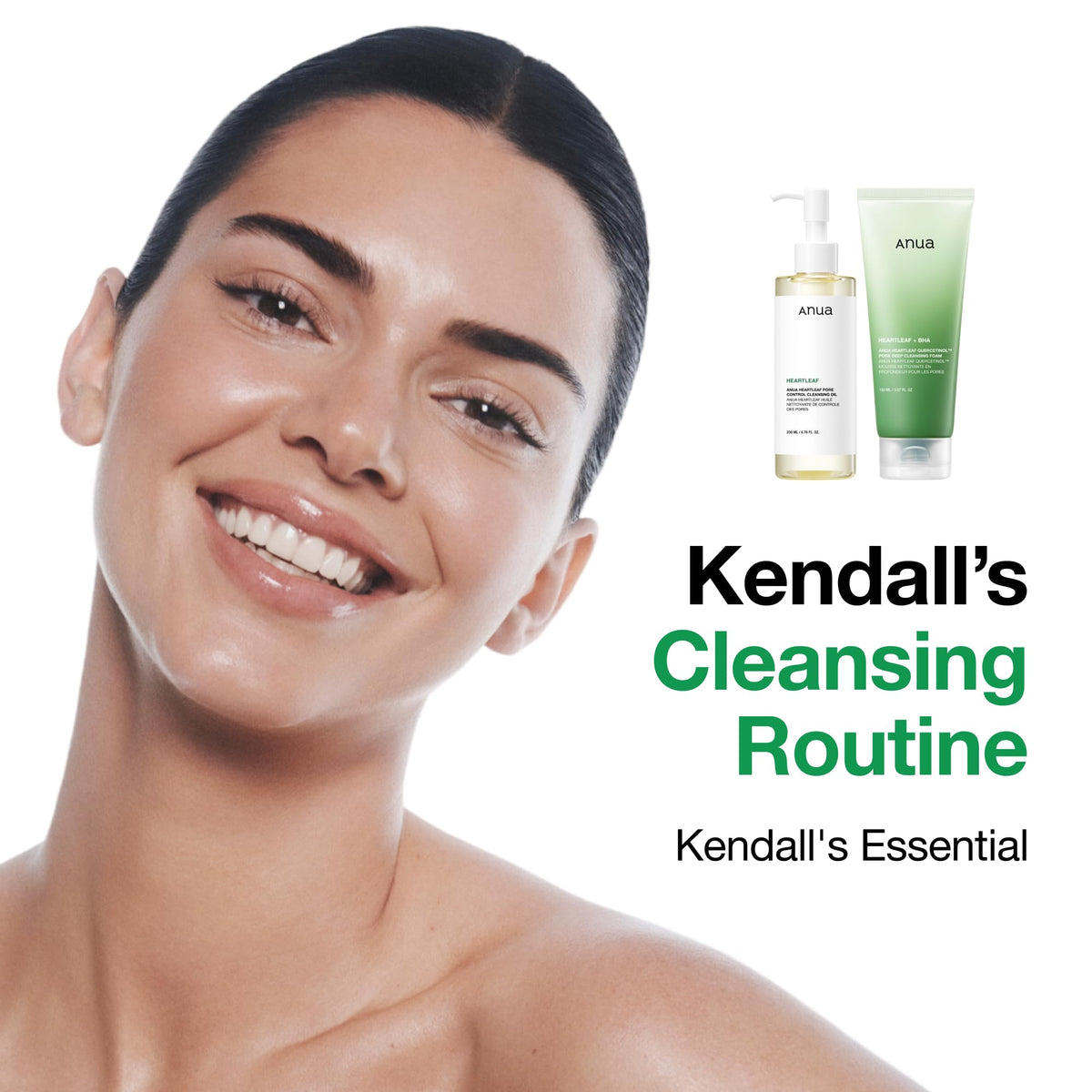 ANUA Heartleaf Cleansing Foam 150ml bottle on white background