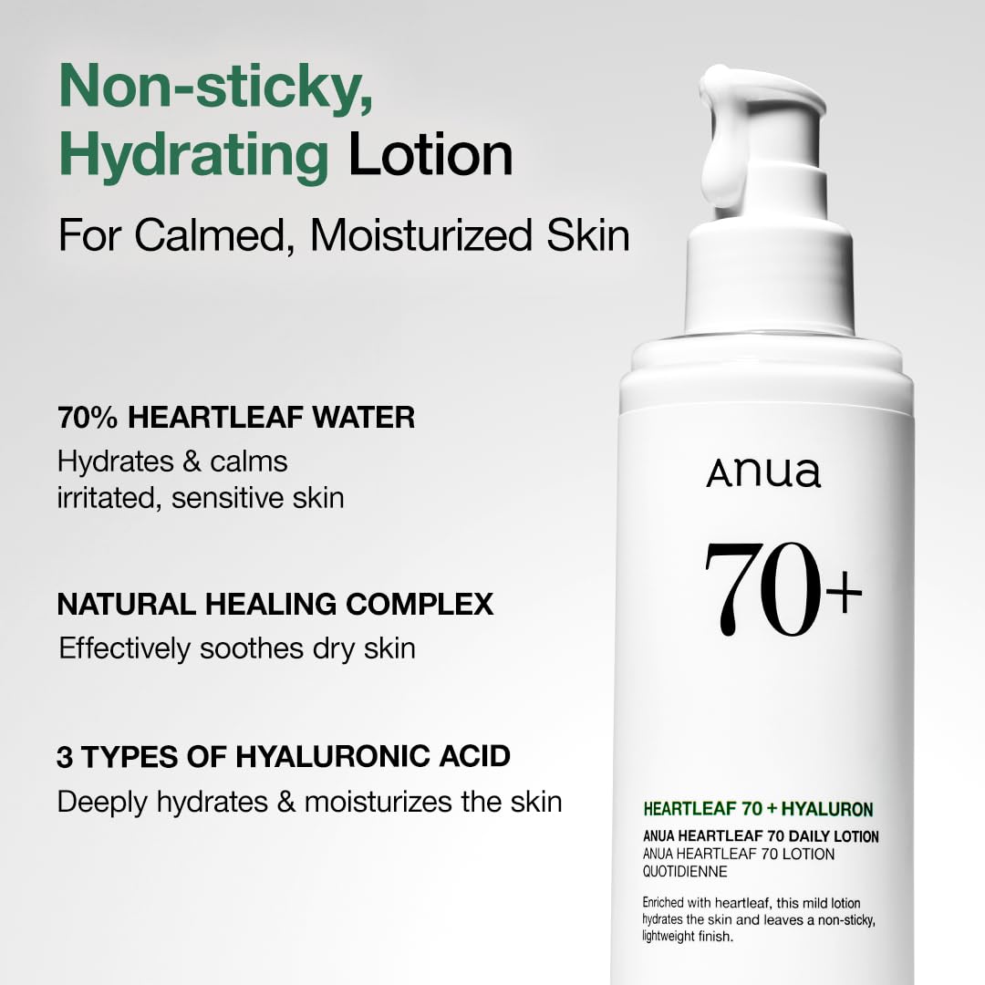 ANUA Heartleaf Daily Lotion texture on hand