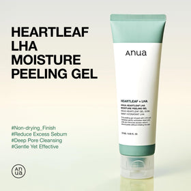 ANUA Heartleaf LHA Moisture Peeling Gel application on skin