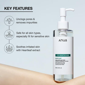 ANUA Heartleaf Pore Cleansing Oil texture on hand