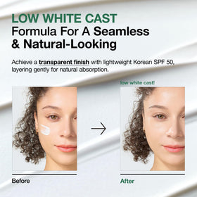 ANUA Heartleaf Silky Moisture Mild Sunscreen lifestyle scene