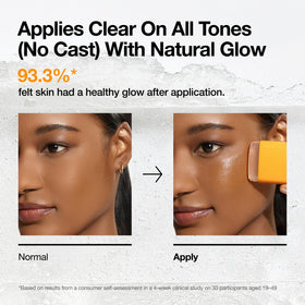 ANUA Invisible Glow Sun Stick application on the go