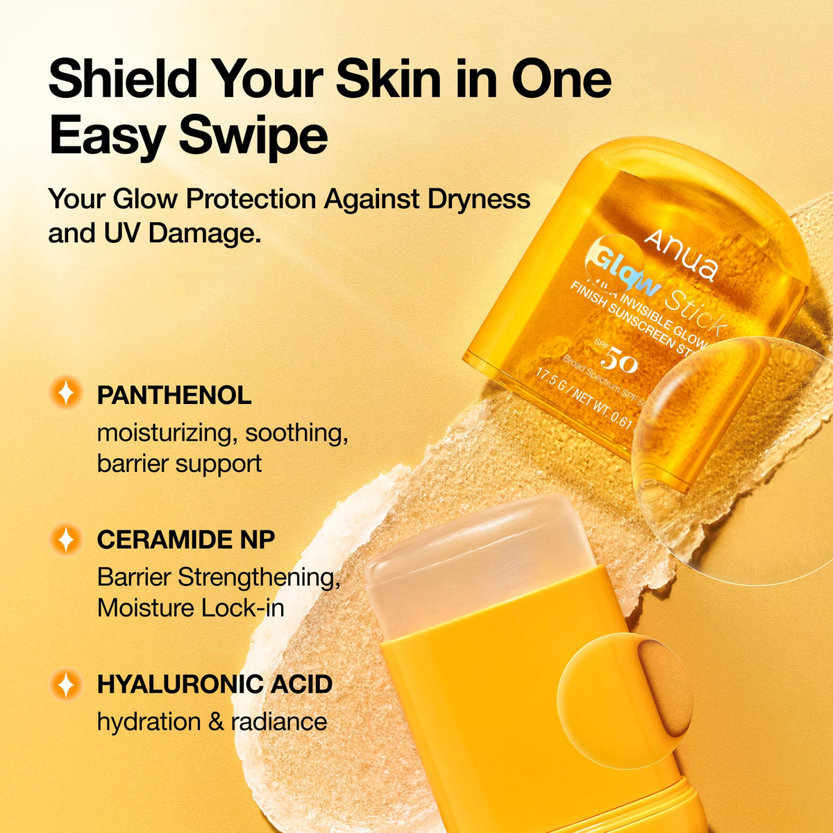 ANUA Invisible Glow Sun Stick side view