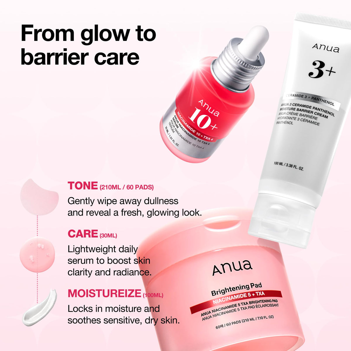 ANUA Niacinamide Serum bottle from the skincare routine