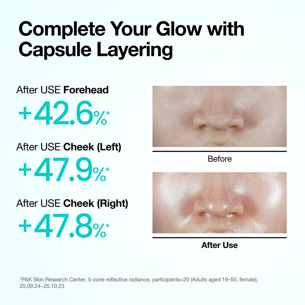 ANUA PDRN Collagen Glow Facial Serum Spray being used after makeup