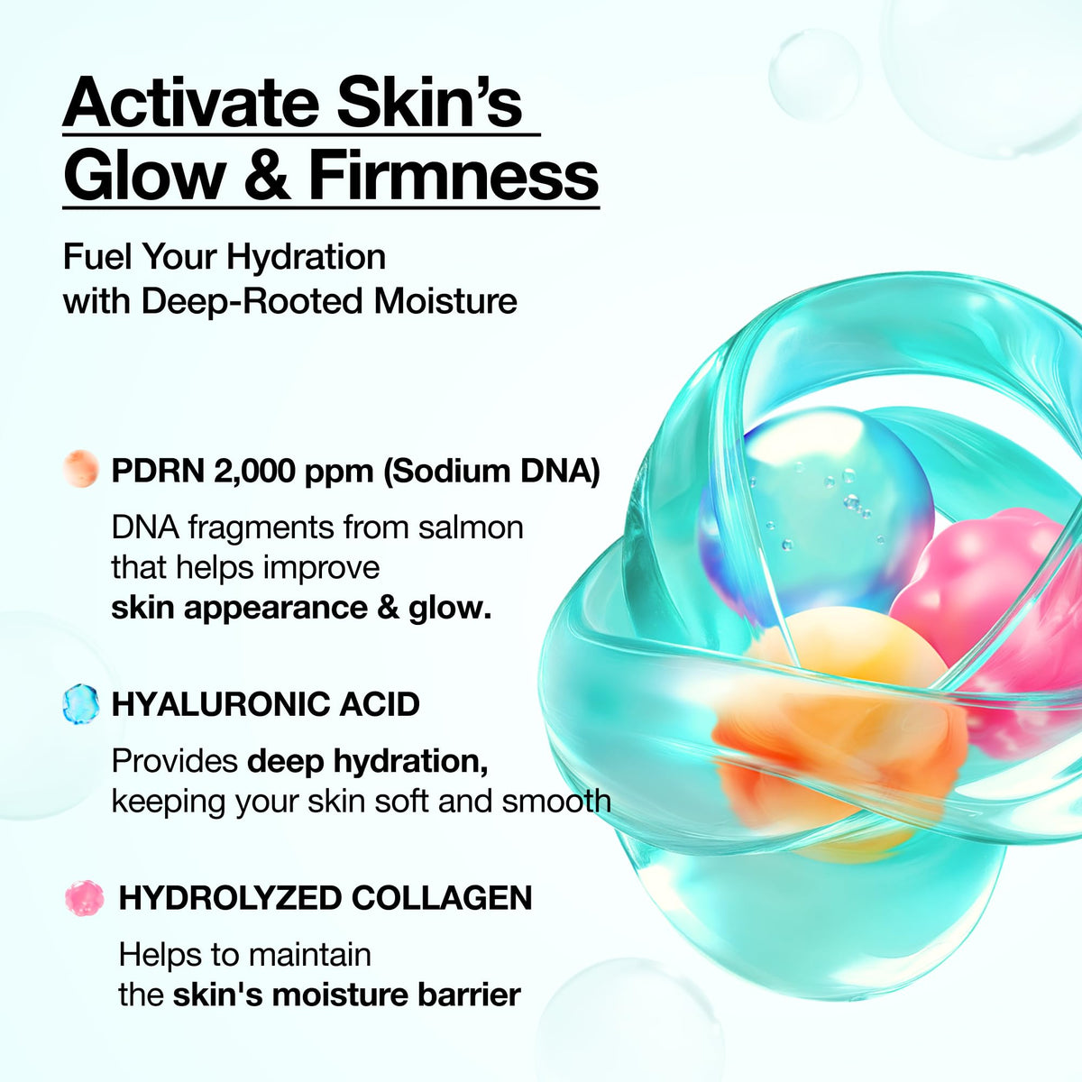ANUA PDRN Collagen Glow Facial Serum Spray packaging details
