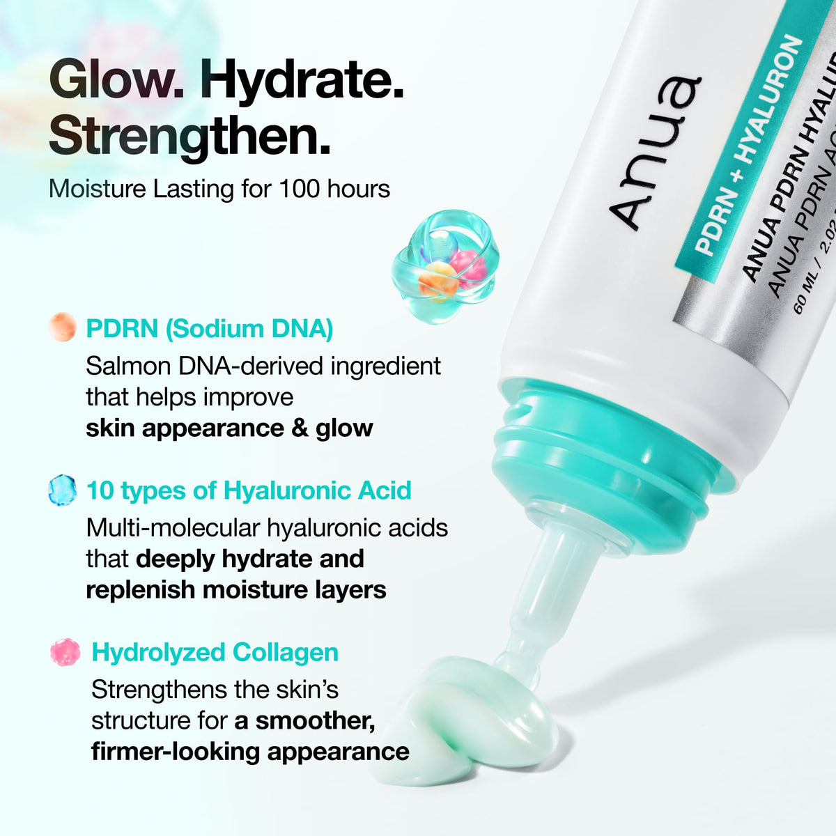 ANUA PDRN Hyaluronic Acid 100 Moisturizing Cream with packaging