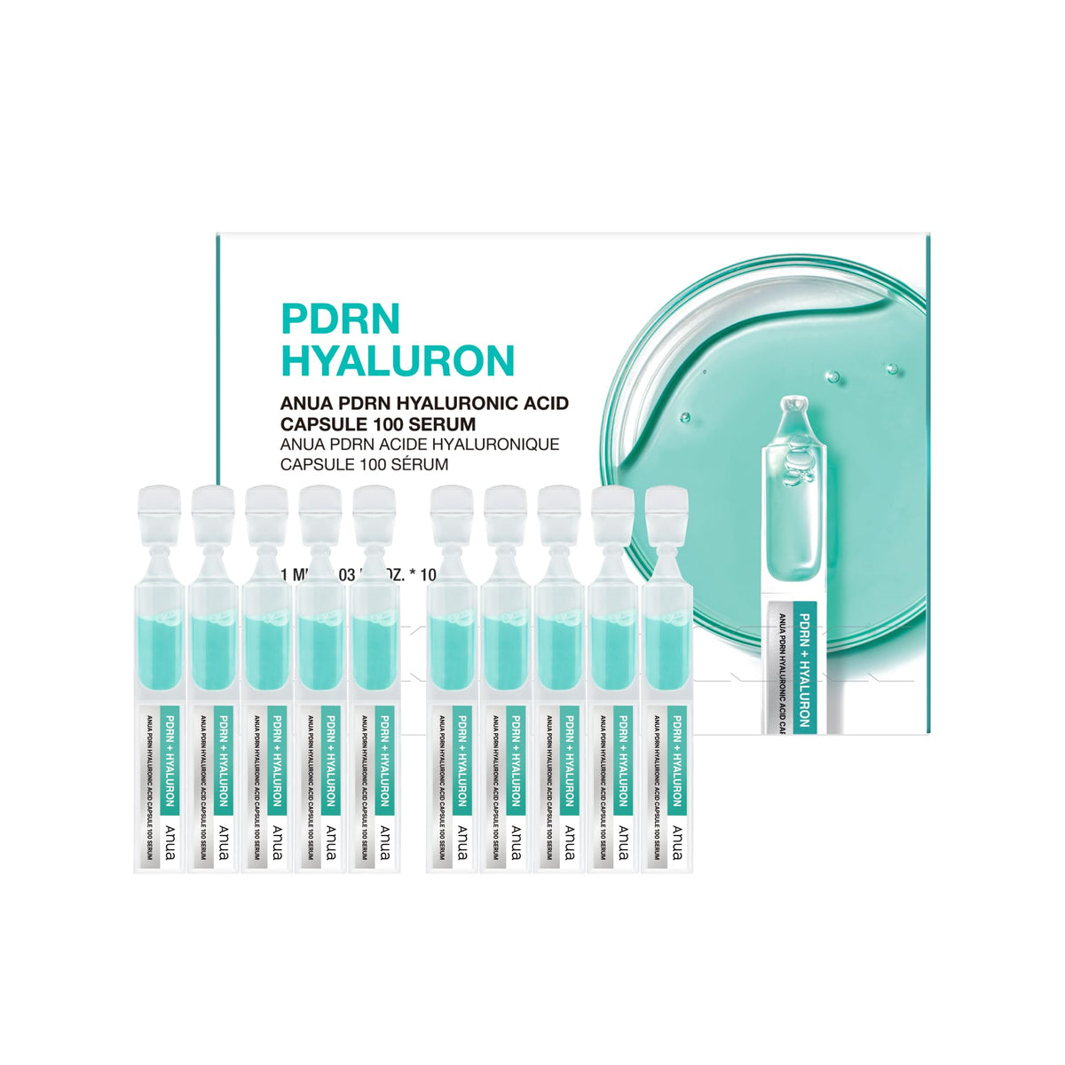 ANUA PDRN Hyaluronic Acid Capsule Serum 100 front view