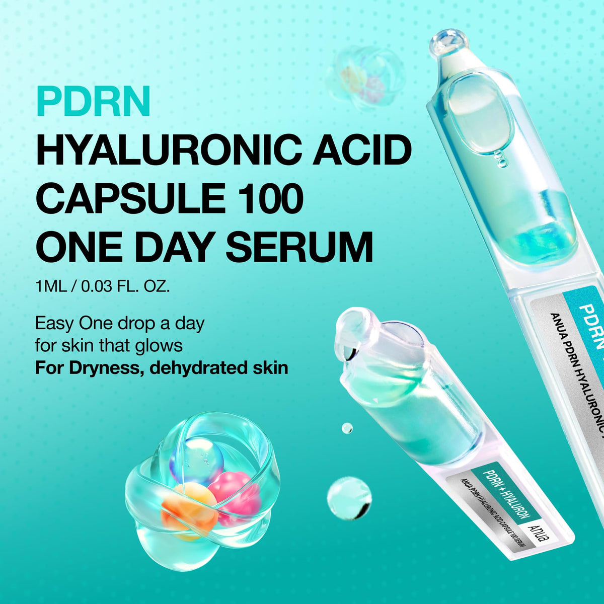 ANUA PDRN Hyaluronic Acid Capsule Serum 100 packaging