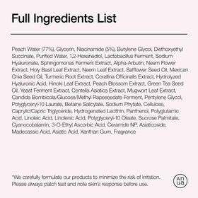 ANUA Peach Serum bottle with natural light background