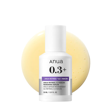 ANUA Retinol Serum 0.3% front view with packaging