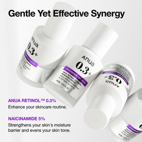 ANUA Retinol Serum 0.3% texture on the back of a hand