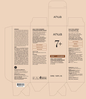 ANUA Rice Ceramide 7 Serum ingredients list