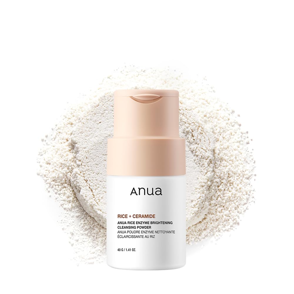 ANUA Rice Enzyme Brightening Cleansing Powder front view with packaging