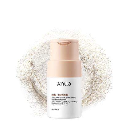 ANUA Rice Enzyme Brightening Cleansing Powder front view with packaging