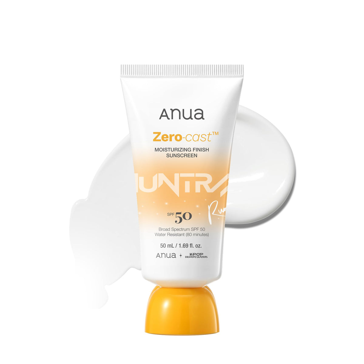 ANUA Zero-Cast Moisturizing Sunscreen SPF 50 front view