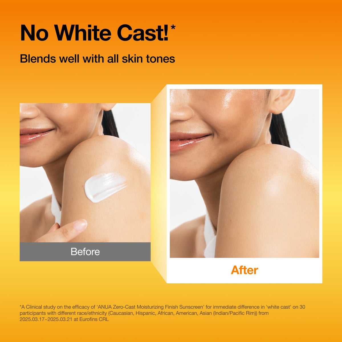 ANUA Zero-Cast Sunscreen bottle side view