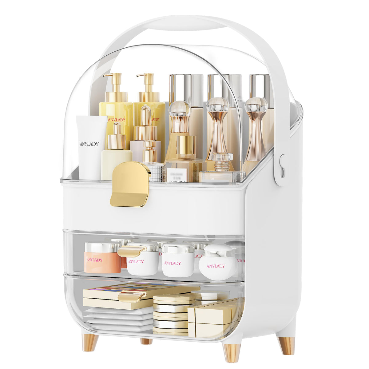 Anylady Makeup Organizer elegant design on a dresser