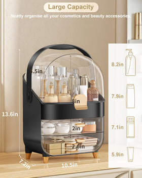 Anylady Makeup Organizer showcasing transparent design