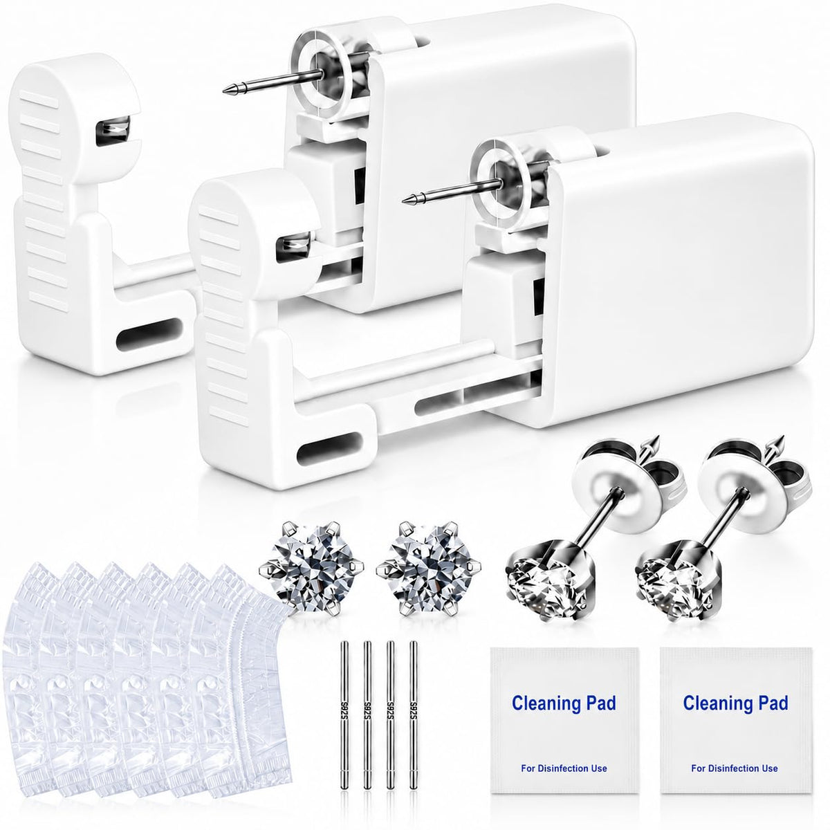 Anzero Ear Piercing Kit front view with two disposable guns