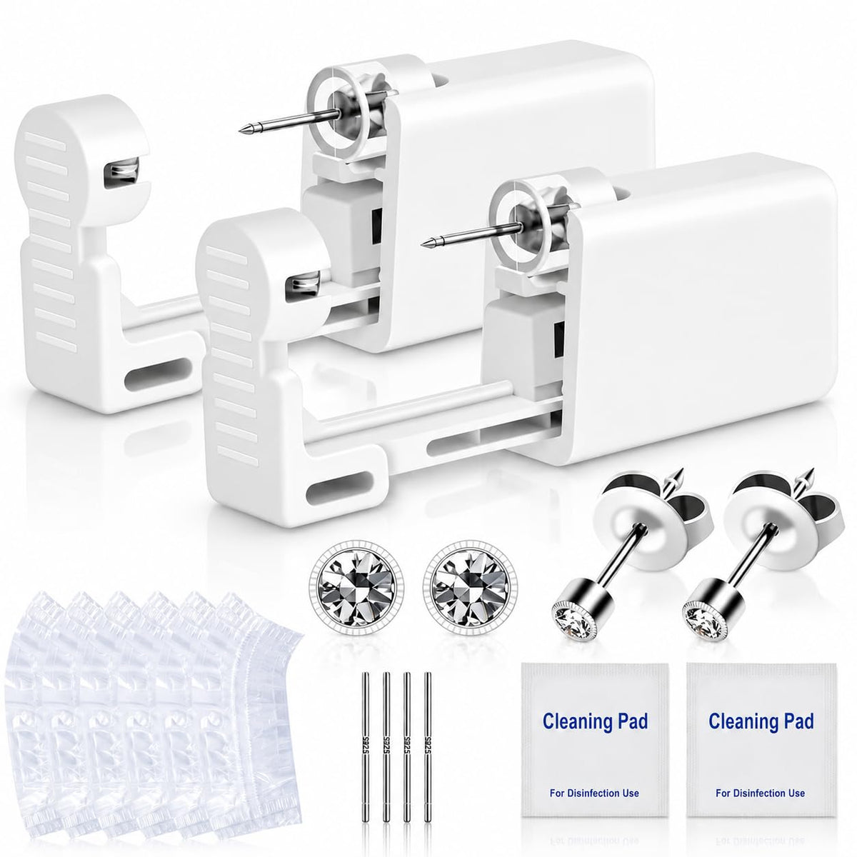 Anzero Ear Piercing Kit with two disposable guns and accessories