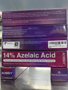 AOBBIY Azelaic Acid Cream 2 pack display