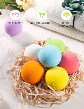 Aofmee bath bomb showcasing vibrant colours and textures