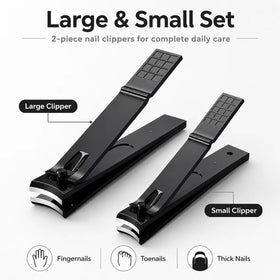 Aogeili nail clippers set displayed on a wooden surface