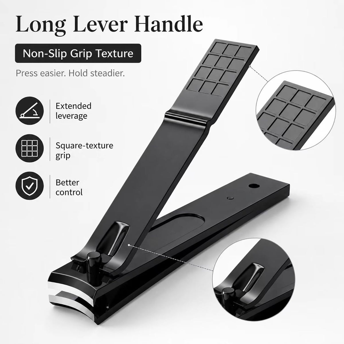 Aogeili nail clippers set in packaging with dimensions