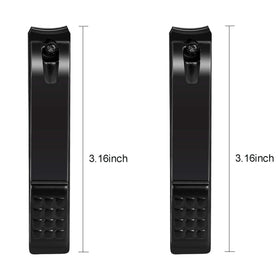 Aogeili nail clippers set with a measuring tape for size reference