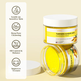 AOPO Kojic Acid and Turmeric Cleansing Pads packaging