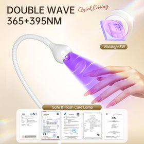 AORAEM LED Nail Lamp in use on a manicure table