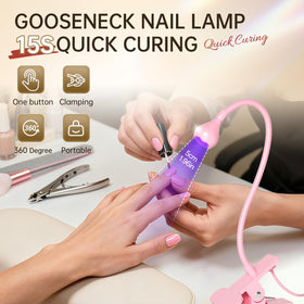 AORAEM LED Nail Lamp showing USB power connection