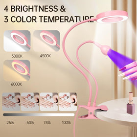 AORAEM LED UV Nail Lamp in use for gel nail drying