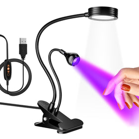 AORAEM UV LED Nail Lamp black model front view