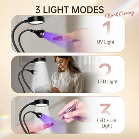 AORAEM UV LED Nail Lamp in use drying gel polish