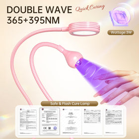 AORAEM UV LED Nail Lamp side view with gooseneck