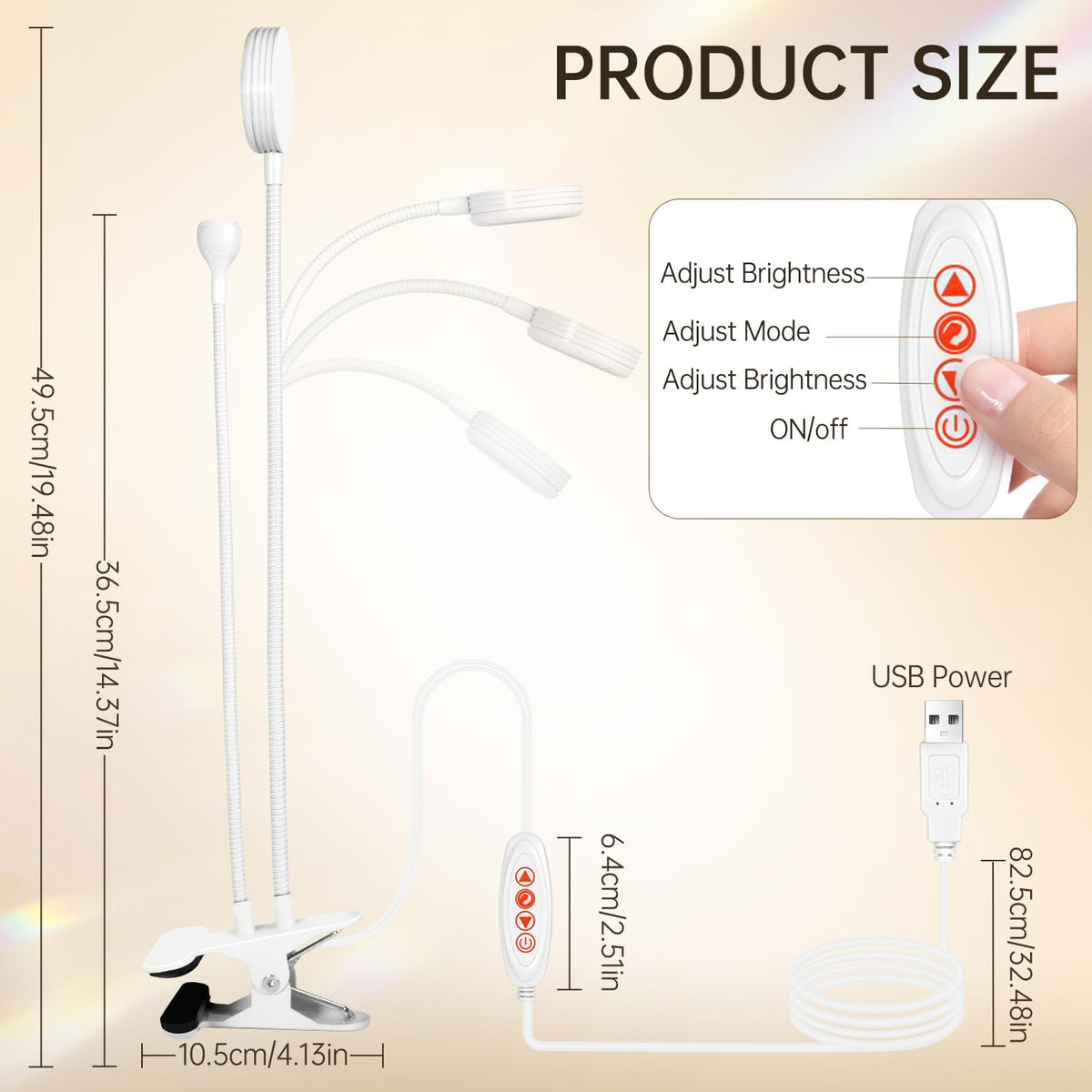 AORAEM UV LED Nail Lamp USB powered for convenience