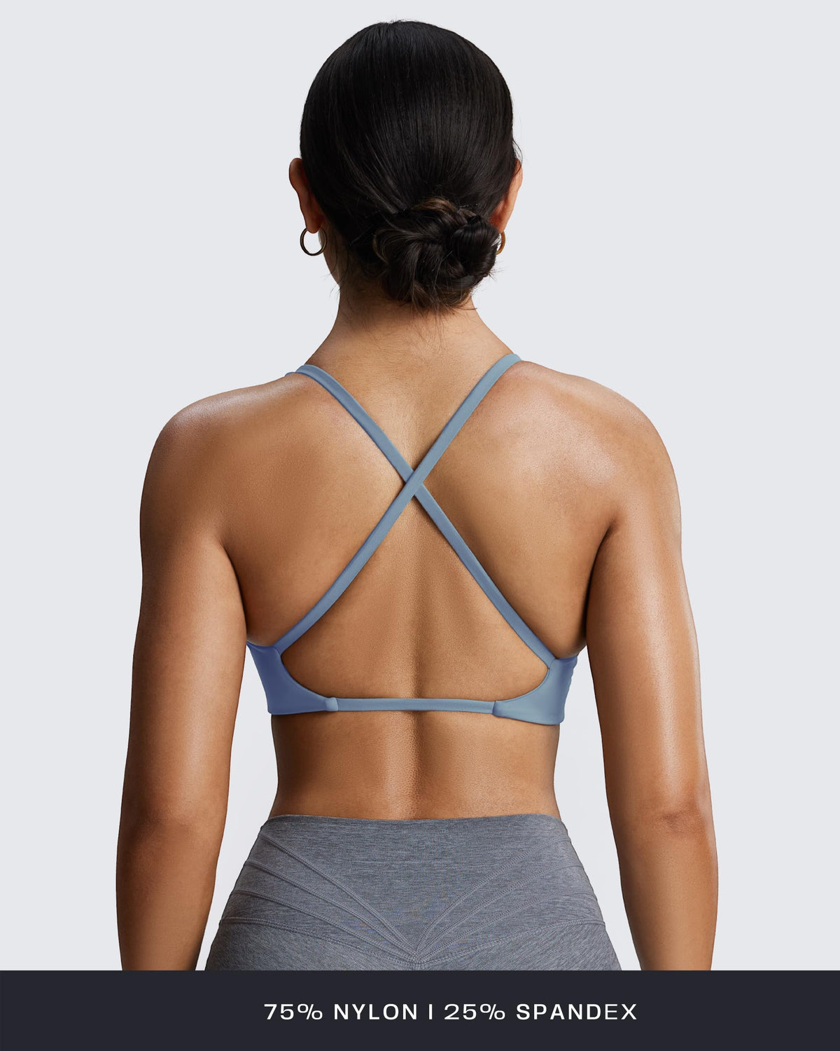 Aoxjox Sienna Twist Sports Bra side view showing padding