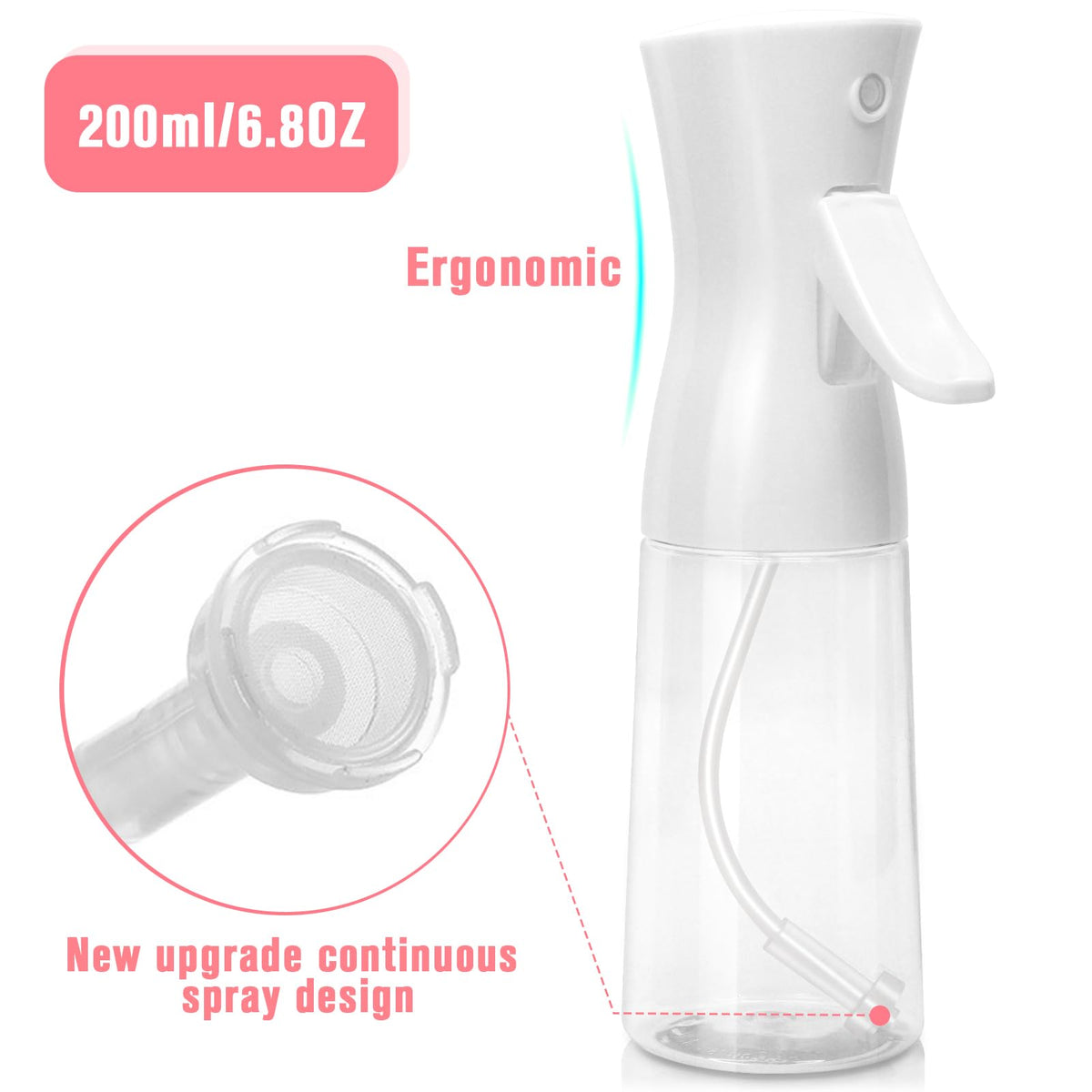 Apidgrowth Continuous Spray Bottle demonstrating fine mist spray