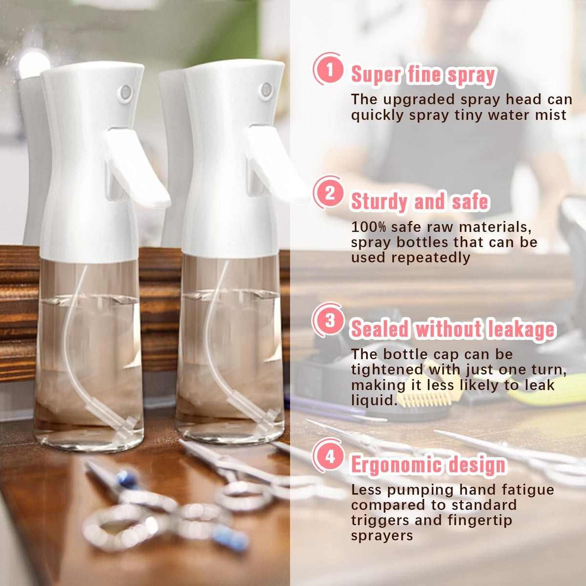 Apidgrowth Continuous Spray Bottle with plants in background