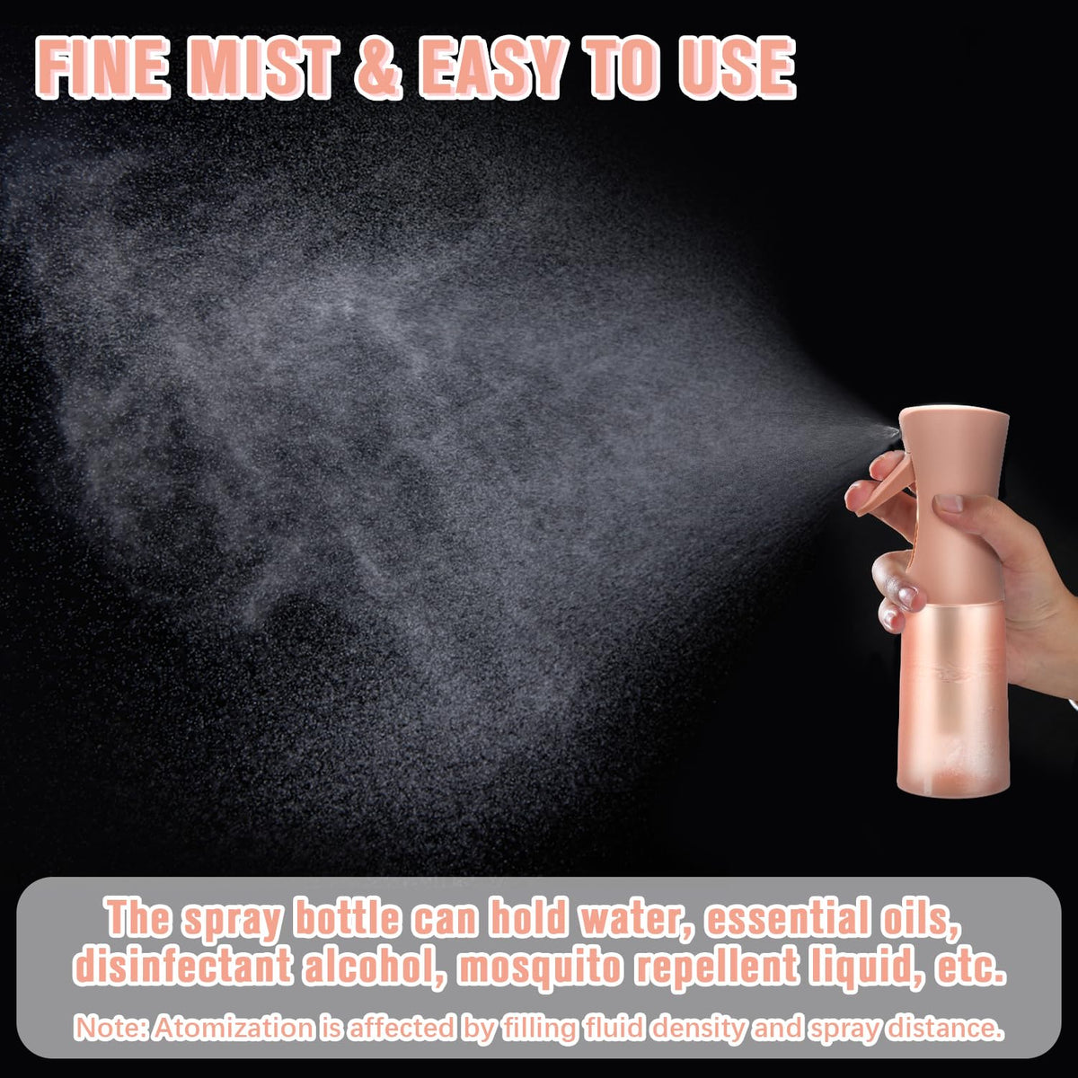 Apidgrowth Fine Mist Spray Bottle in use for hair care