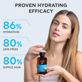 Apivita HYALURONIC HYDRA Shampoo with honey and aloe ingredients