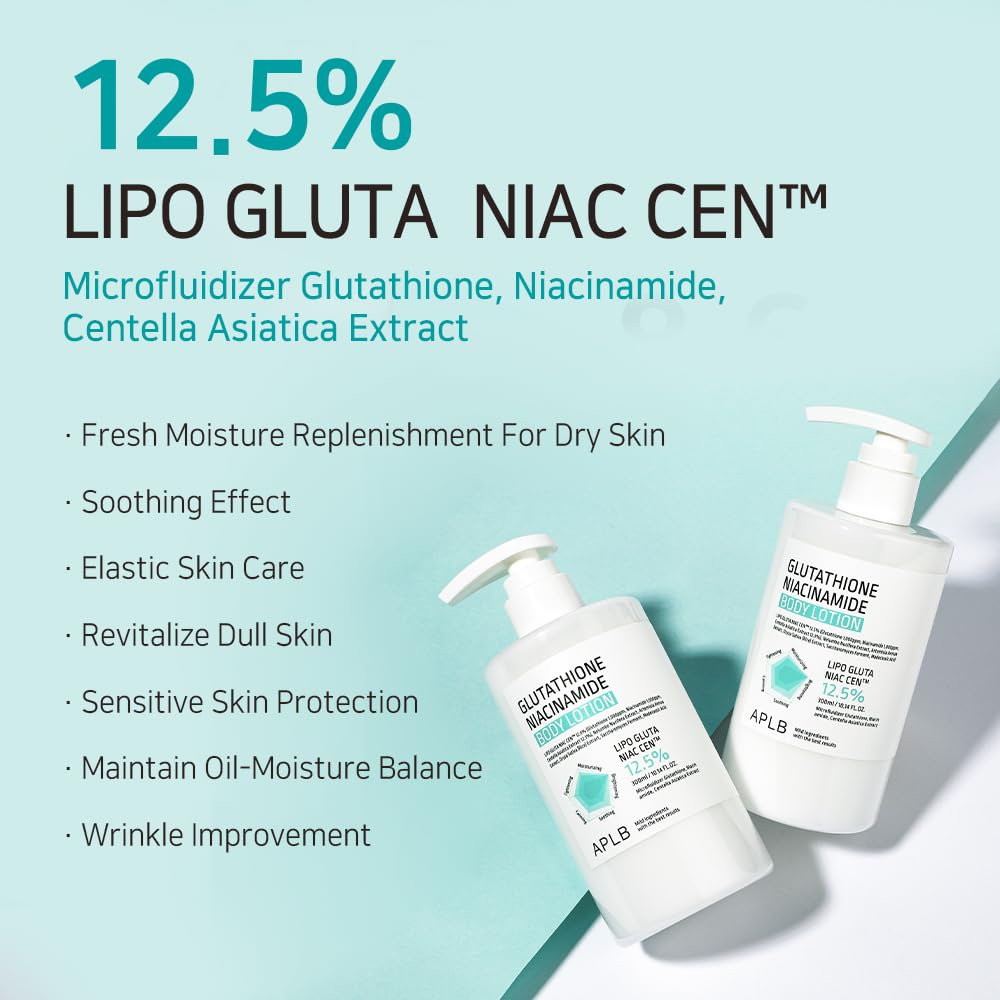 APLB Glutathione Niacinamide Body Lotion texture on hand