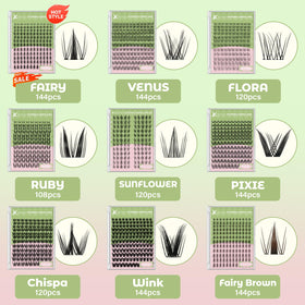Application brush for KEYYOU lash clusters