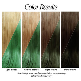 Application of Adore Sweet Mint hair colour on hair