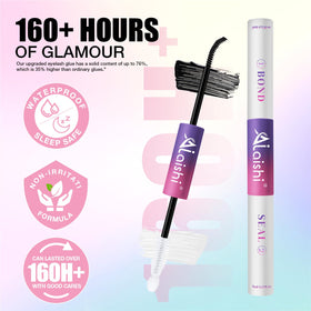 Application of AILAISHI lash clusters using tweezers