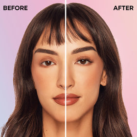 Application of Ardell Press On Lashes under natural lashes