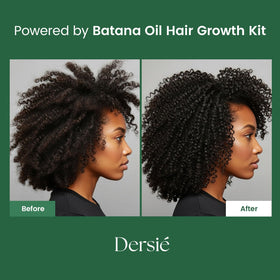 Application of Batana Oil on hair and scalp
